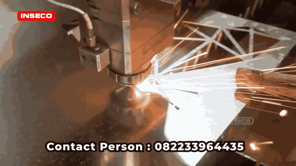Laser cutting Inseco bekerja dengan hasil potongan rapi - hubungi 082233964435